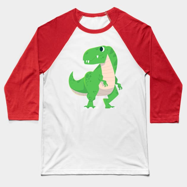 T Rex Baseball T-Shirt by Mako Design 